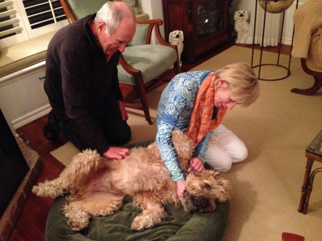 Playing around with my friends, Bill & Julie; everyone is smiling!