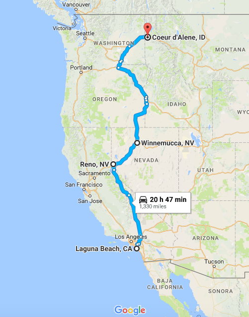 Laguna to CDA